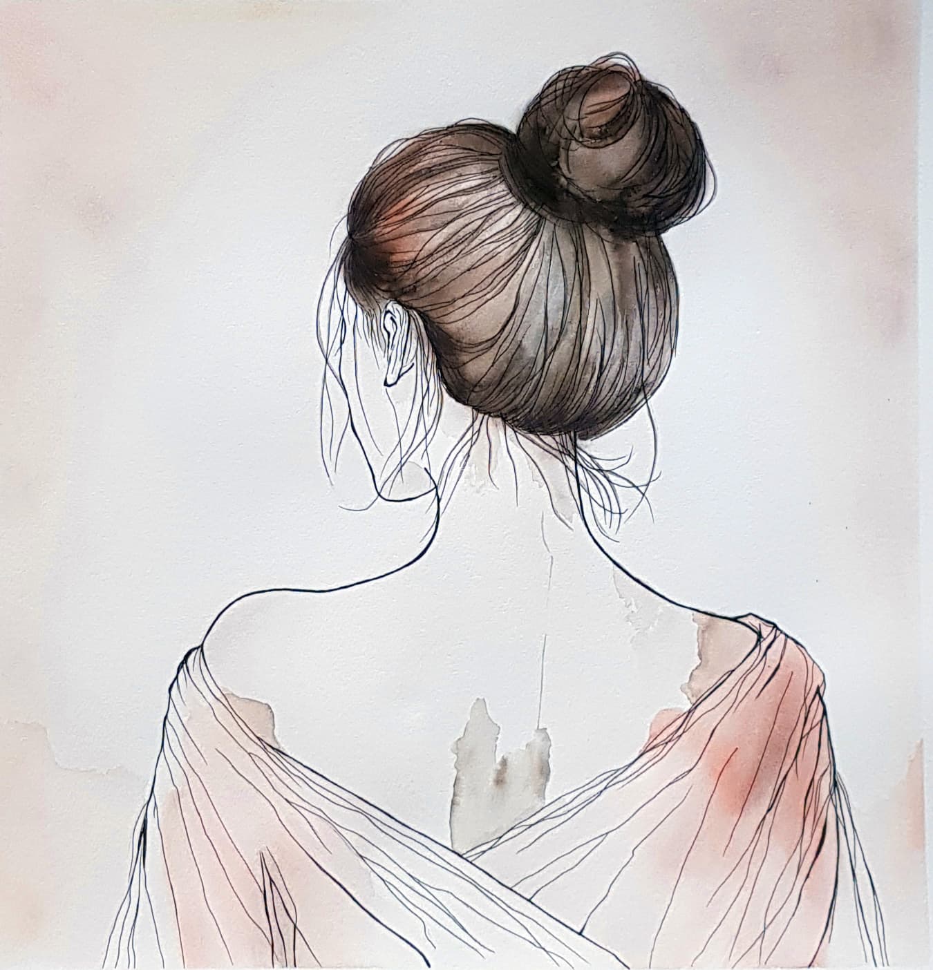 The moment free from the air between each breath